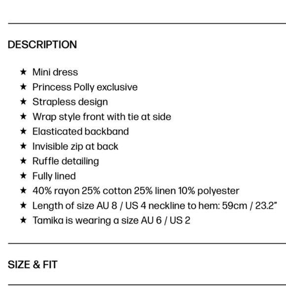 NWOT Princess Polly Book of Love White Strapless Ruched Sheath Dress - Picture 5 of 8